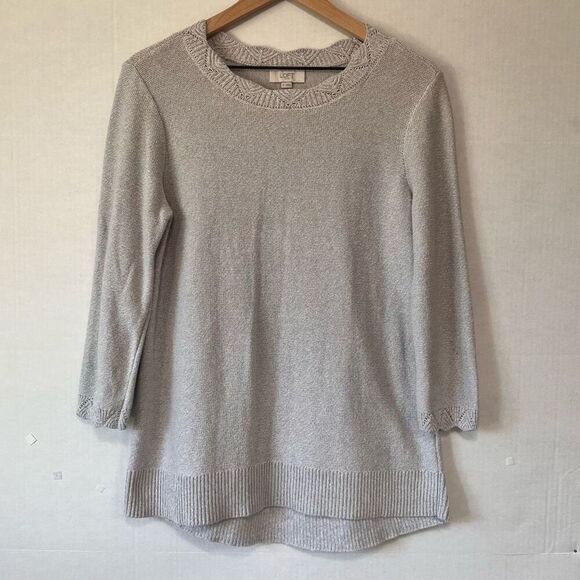 Loft Outlet Gray Sweater   Sz M  GUC - Picture 1 of 4